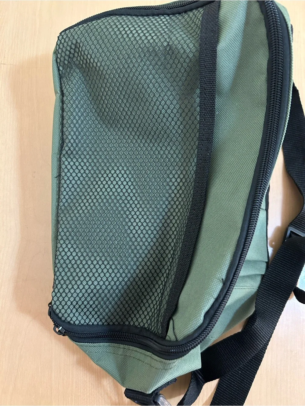 Field & Stream Olive Green and Black Men’s Messenger Bag with Front Pouches
